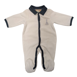 Pyjama en velours blanc Sophie La Girafe