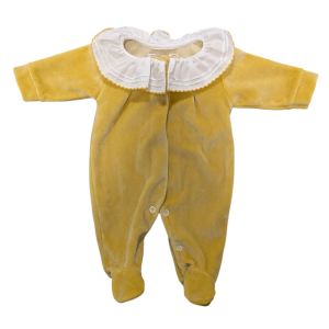 Pyjama en velours jaune