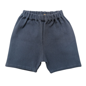 Short bleu marine en coton