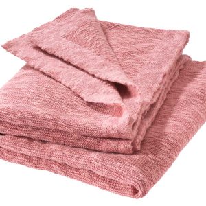 Couverture Coton Lin Bio de Disana Soft pink
