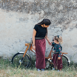 Jupe Marianne / Velours Tomette