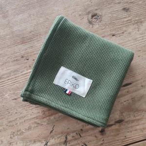 Foulard ou lange bébé olive ROSEAU