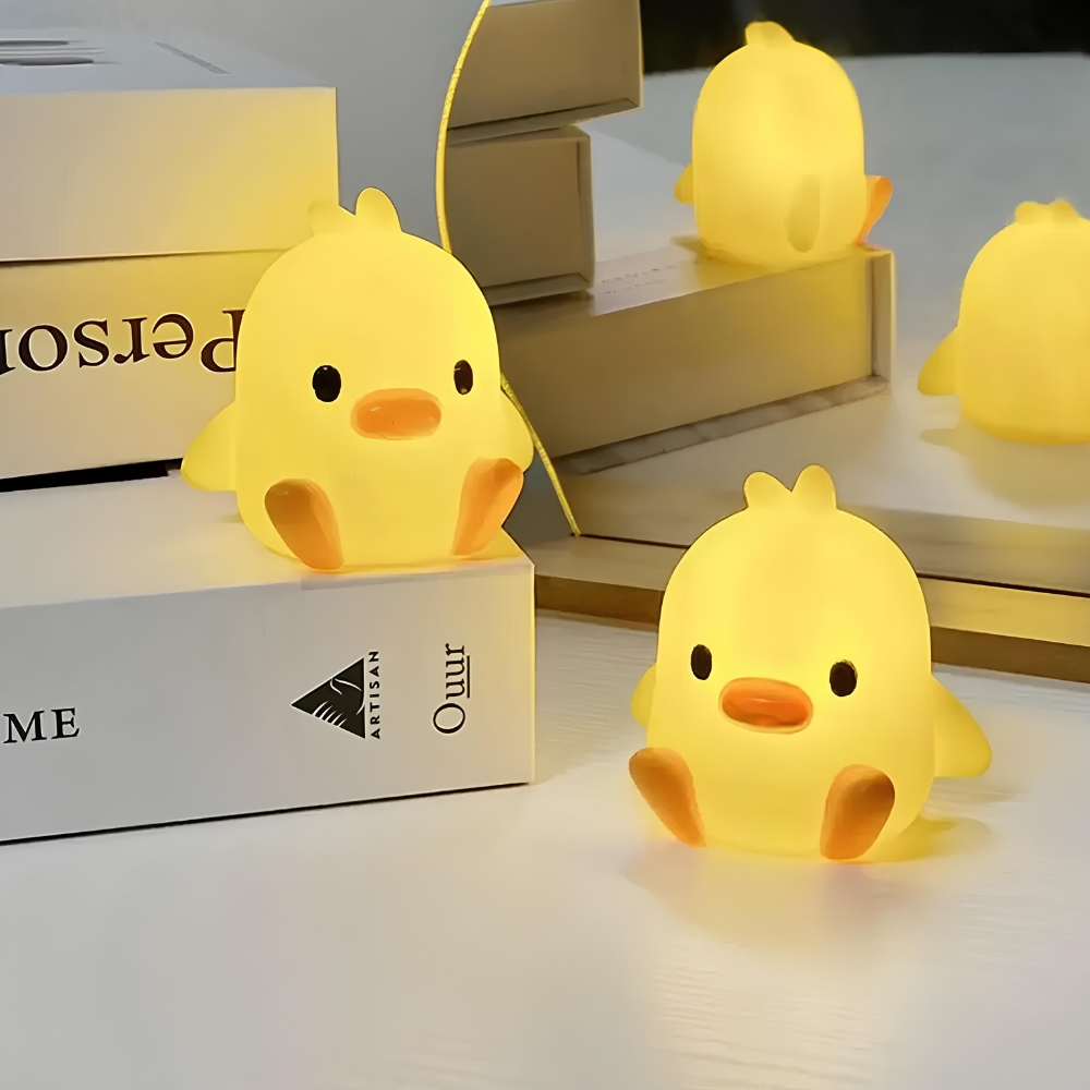 Lot de trois veilleuses en forme de canetons – Image 2