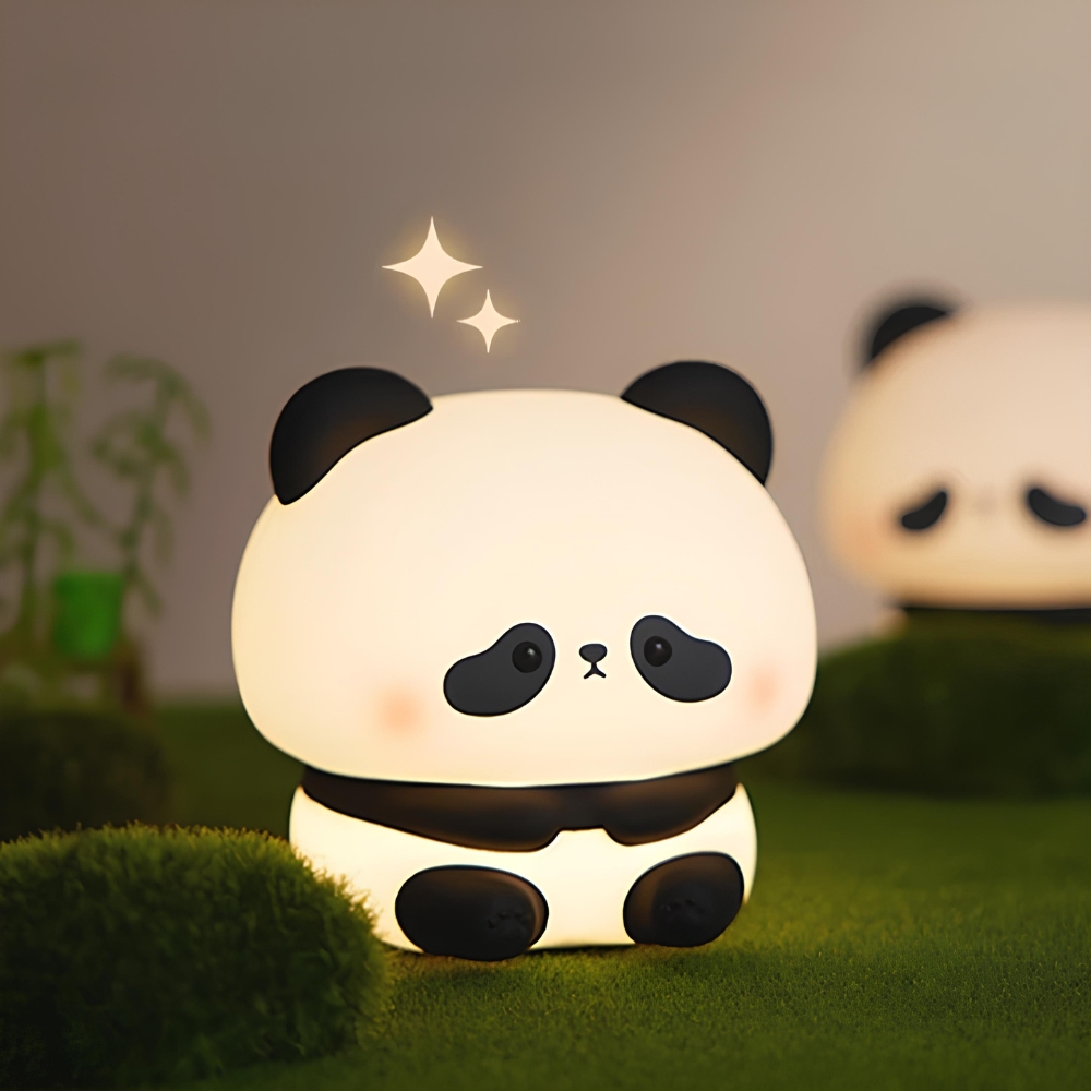 Veilleuse LED rechargeable par USB en forme de panda – Image 8