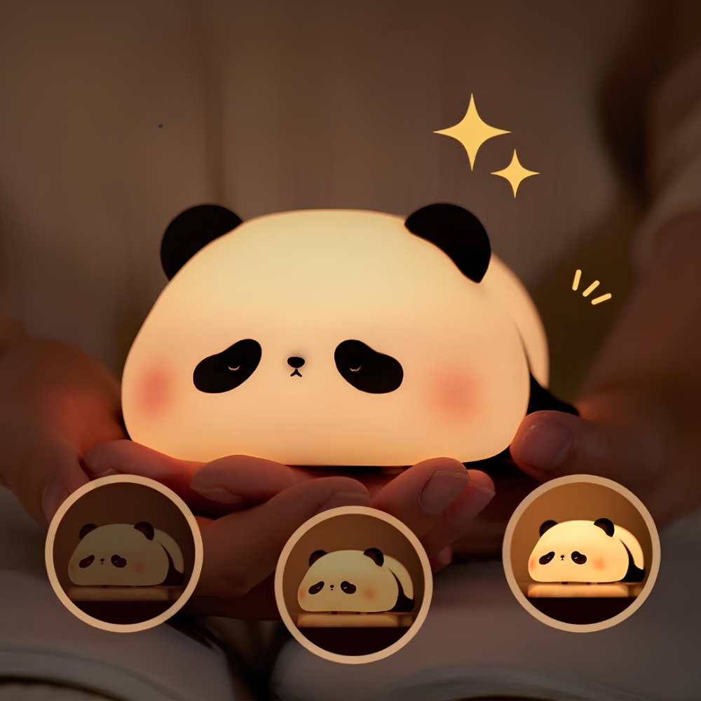 Veilleuse LED rechargeable par USB en forme de panda – Image 5