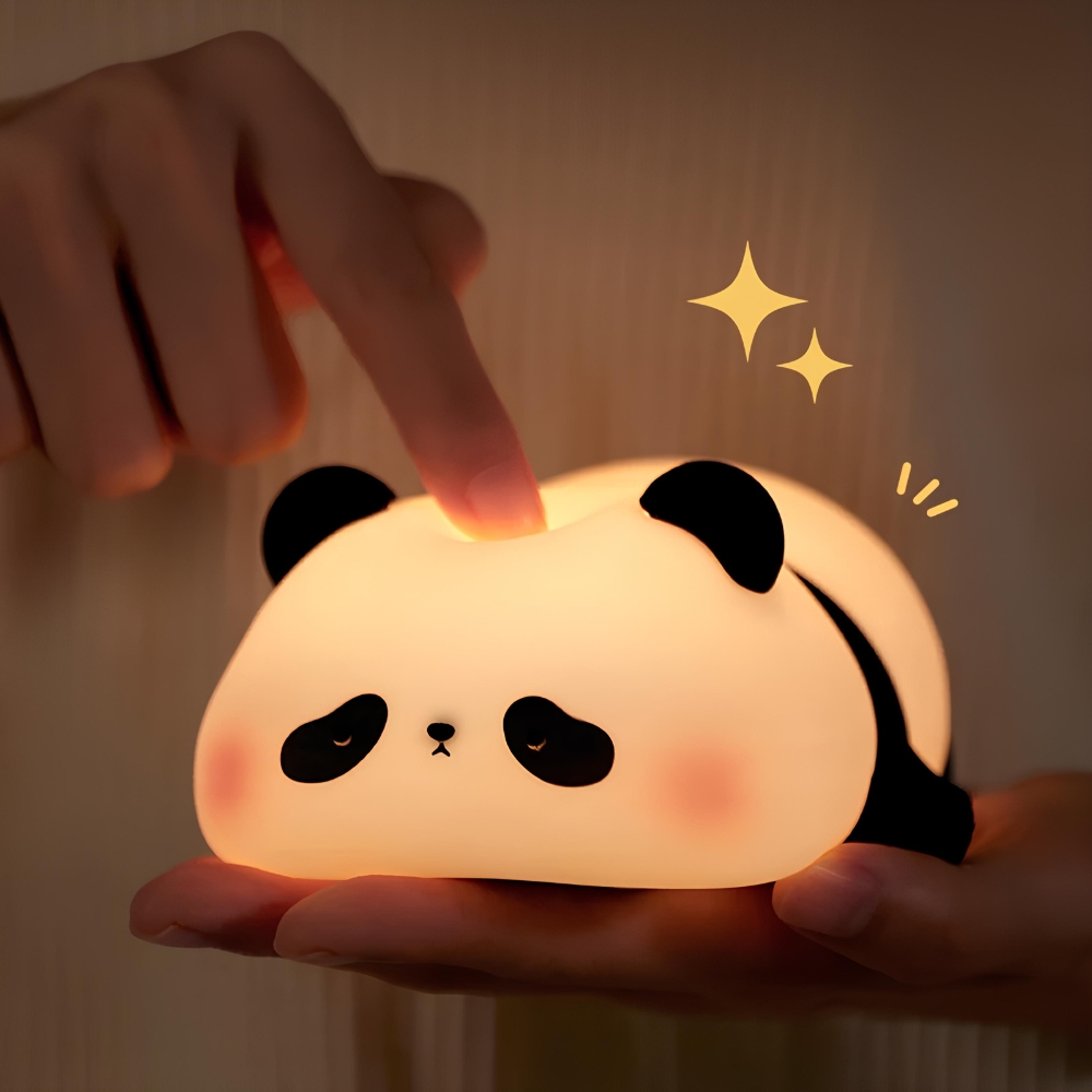 Veilleuse LED rechargeable par USB en forme de panda – Image 3