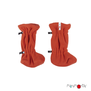 Chaussons en Laine Mérinos de ManyMonths Rouille