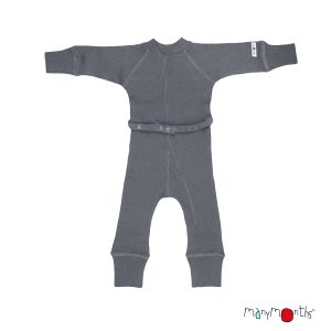 Combinaison 100% laine mérinos Evolutive de Manymonths Gris