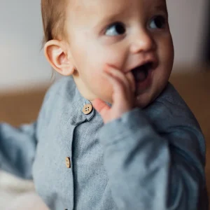 Chemise garçon bleu CEDRAT