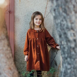 Robe fille velours GAZANIA