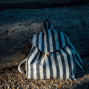Sac à dos enfant rayures lin GENET