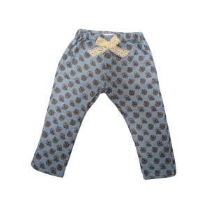 Pantalon fleuri en gaze de coton