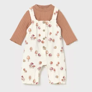 Ensemble salopette et t-shirt nouveau-né