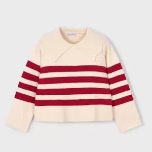 Pull rayé – Rouge/blanc