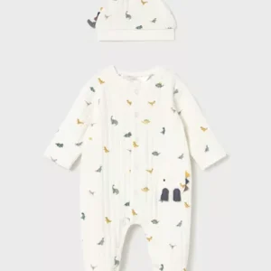 Grenouillère avec bonnet – Dinosaure