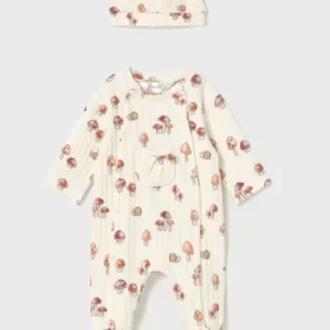 Grenouillère avec bonnet – Champignons