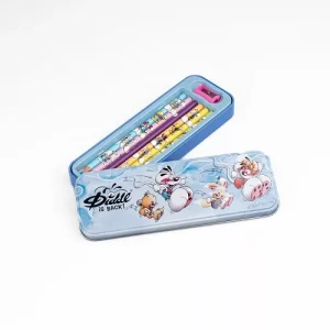 Plumier métal 6 crayons de couleurs – Diddl