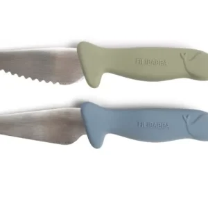 Couteaux d’apprentissage – Pack de 2 Bleu/Vert Filibabba