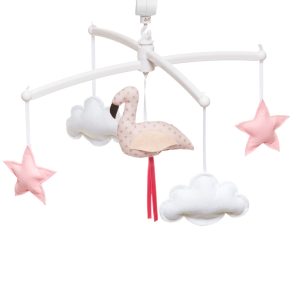 Mobile musical Flamant Rose – La vie en rose