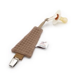 Attache Tétine – Taupe