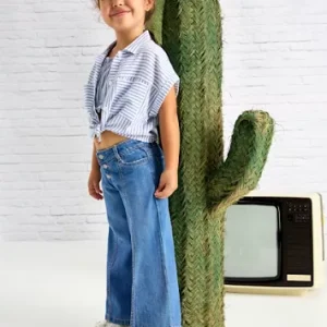 Pantalon denim flare