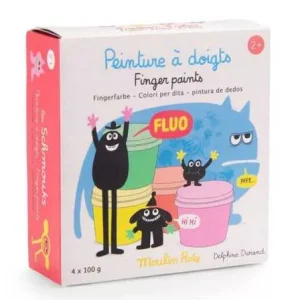4 pots de peinture fluo – Les Schmouks