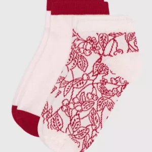2 Paires de chaussettes cerises