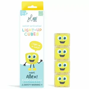4 cubes lumineux – Alex jaune