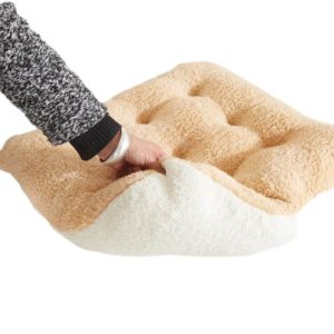 Coussin palette en peluche douce