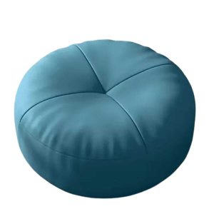 Coussin rond en cuir