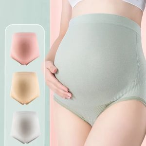 Lot de 3 Culottes de Maternité Confort Taille Haute pour Futures Mamans