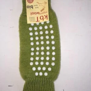 Antiglisse genoux en Laine de Hirsch Natur Vert