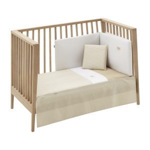 JEU 2 PCS.DESSU DE LIT 60 VICHY10 BEIGE 60x120x3 CM