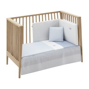 JEU 2 PCS.DESSU DE LIT 60 VICHY10 BLEU 60x120x3 CM