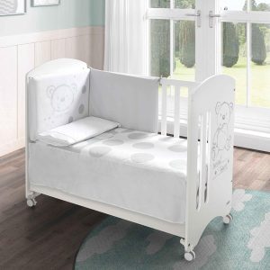 Kit Protecteur + Couette Ours Doux + Set Draps Sweet Bear 120×60120×60