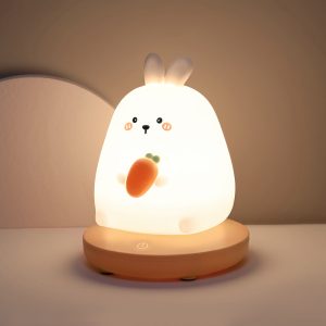 Lampe veilleuse lapin  en Silicone avec capteur tactile