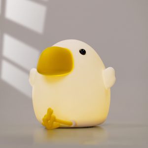 Lampe veilleuse poussin LED en silicone