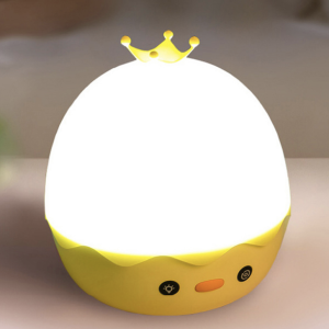 Veilleuse musicale poussin avec projecteur rotatif et bluetooth