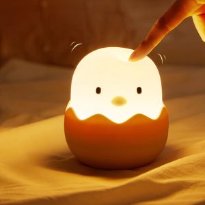 Veilleuse poussin protection des yeux en silicone pour enfant
