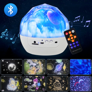 Veilleuse projecteur d’ambiance à led avec musique