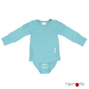 Body 4-1 T-shirt ou pull  En chanvre de ManyMonths ECO Hempies Turquoise